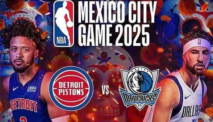 NBA Mexico City Game 2025 Pistons vs Mavericks